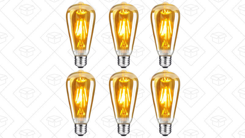 Pack de 6 Bombillas Edison, $18 con código QVVAHX4S